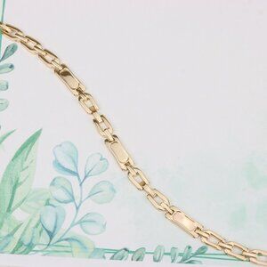 "Bold Link Design Rose Gold Bracelet, XPBL1002